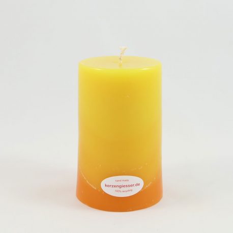 Stumpenkerze-Gelb-Orange-RU-S-358
