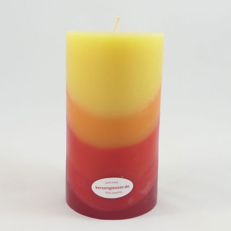 Stumpenkerze-Gelb-Orange-Rot-RU-M-368