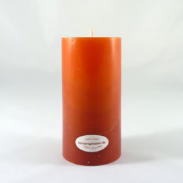 Gradient Stumpenkerze in Orange und Rot