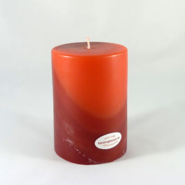 Gradient Stumpenkerze in Orange-Rot