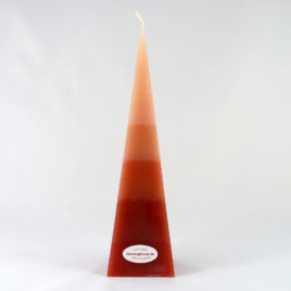 Gradient 4-Eckpyramide in Rosé und Rot