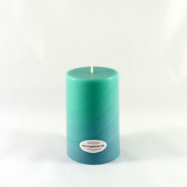 Stumpenkerze in Mint